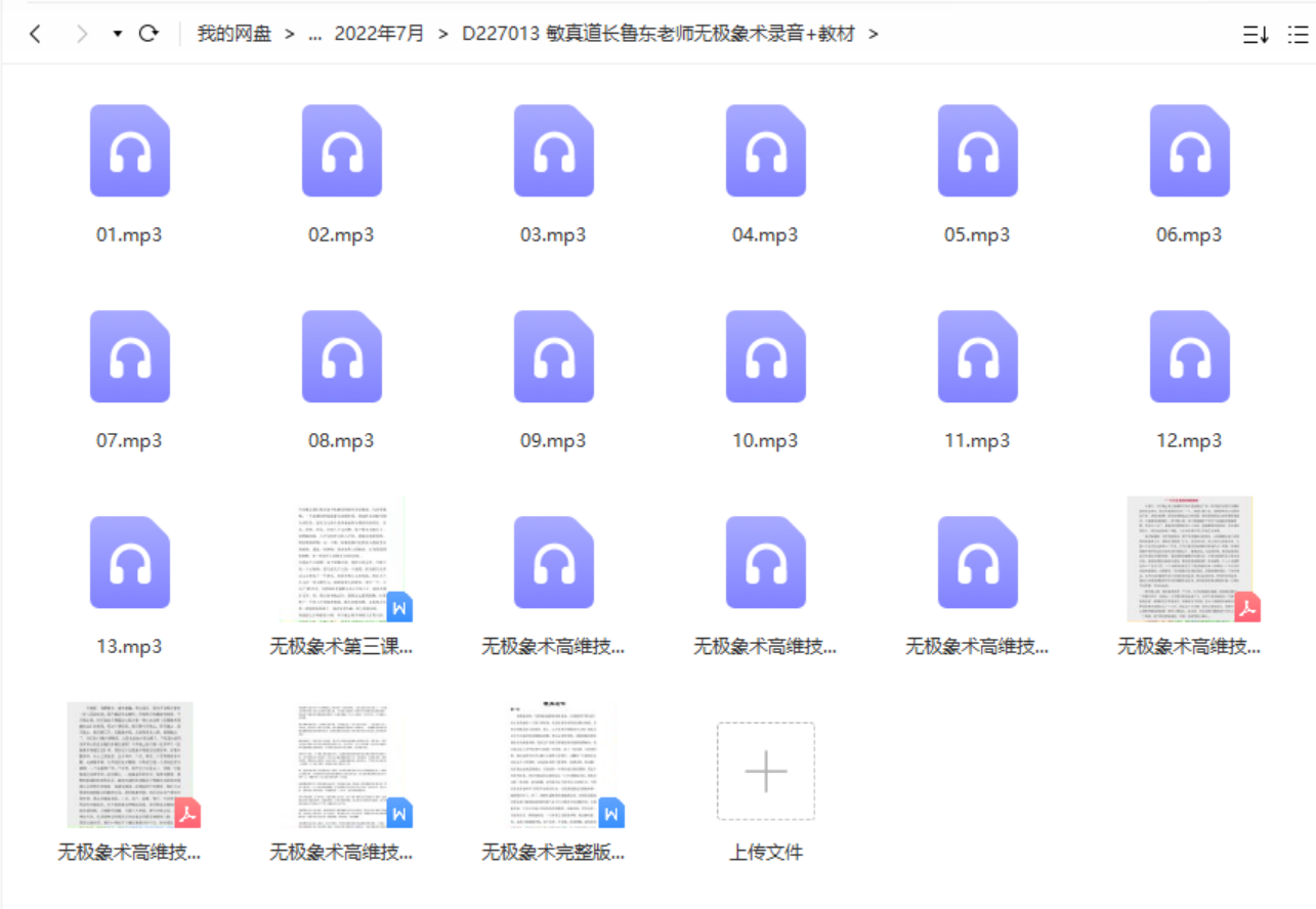 敏真道长鲁东老师无极象术录音+教材pdf 百度云下载！