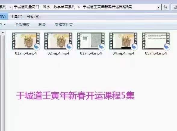 于城道壬寅年新春开运课程 免费结缘 百度网盘下载