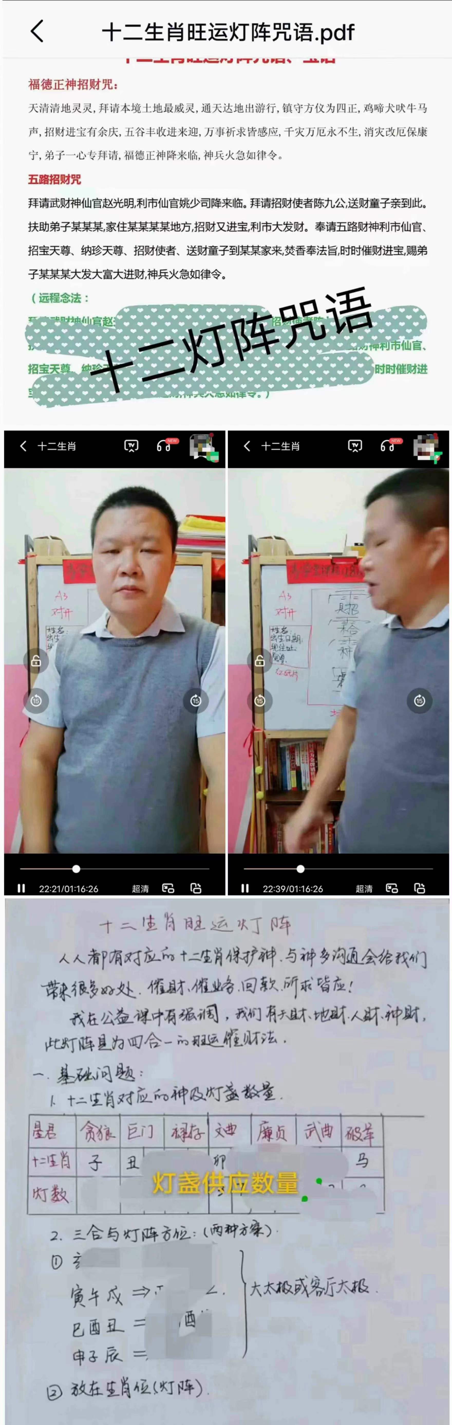 易旺十二生肖催财旺运灯阵 视频+文档