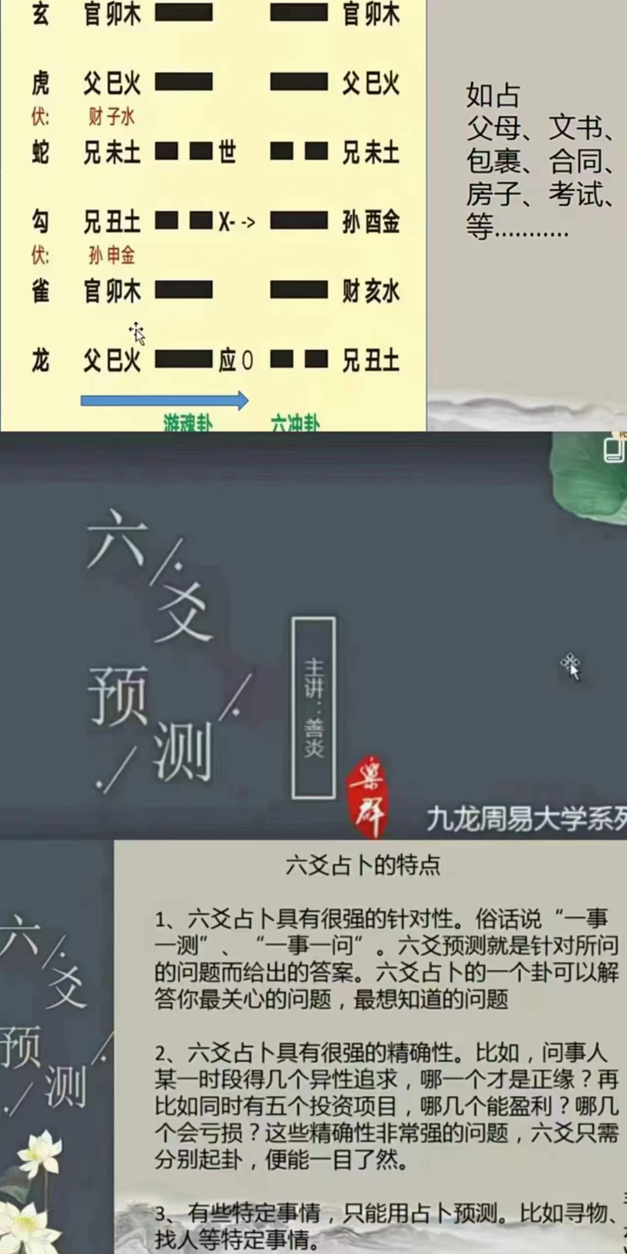 九龙道长弟子班善炎老师 六爻预测视频课程6集