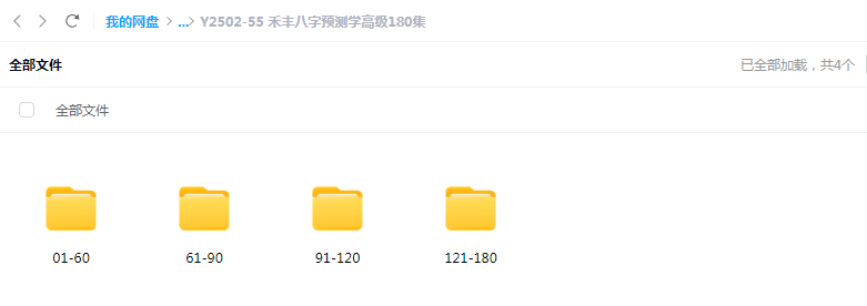 禾丰八字预测学高级180集