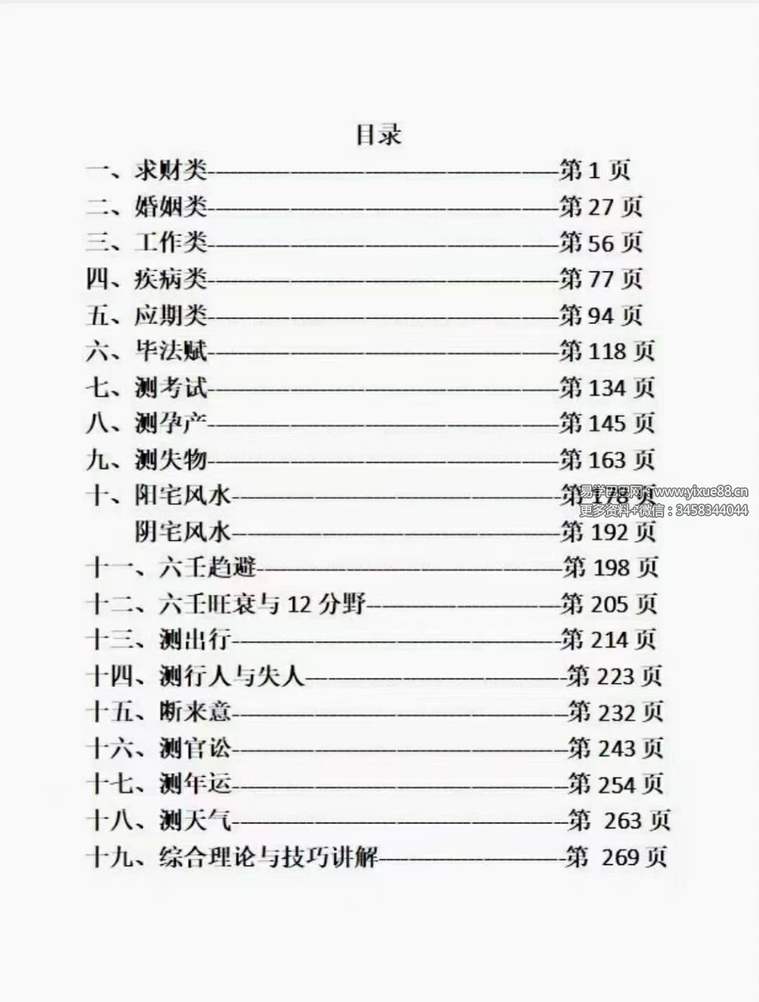林烽大六壬丙申年函授班分类占断精要297页