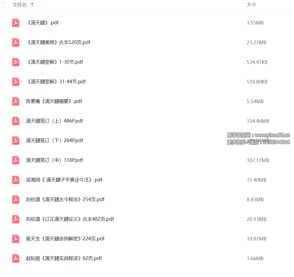 滴天髓书籍合集